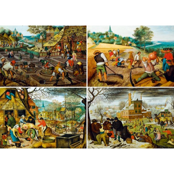 Cztery pory roku, Brueghel (1000el.) - Sklep Art Puzzle